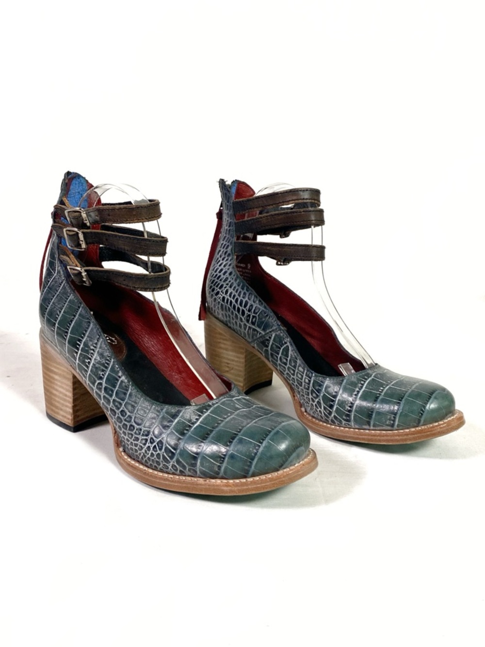 Freebird by Steven Randi Heels Blue Croco